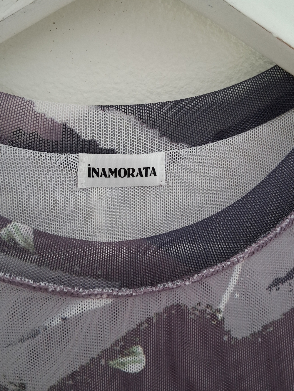Inamorata Vita Mini Dress Mesh Purple Abstract - Picture 5 of 14